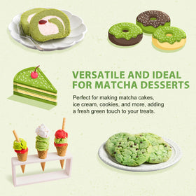 Soeos Organic Matcha powder resealable-bags emphasize freshness and portion control.