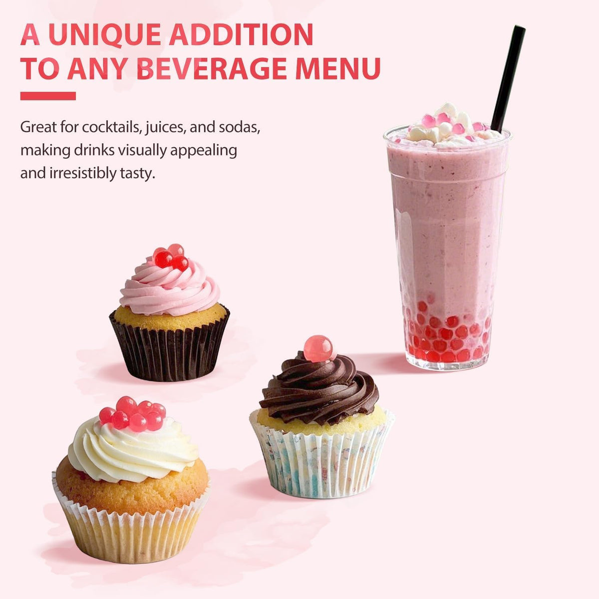 Soeos Peach Popping Boba delivers cafe-quality flavor in home beverages and smoothies