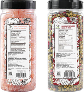Soeos rainbow peppercorns 8oz, colorful blend for brighter flavor.