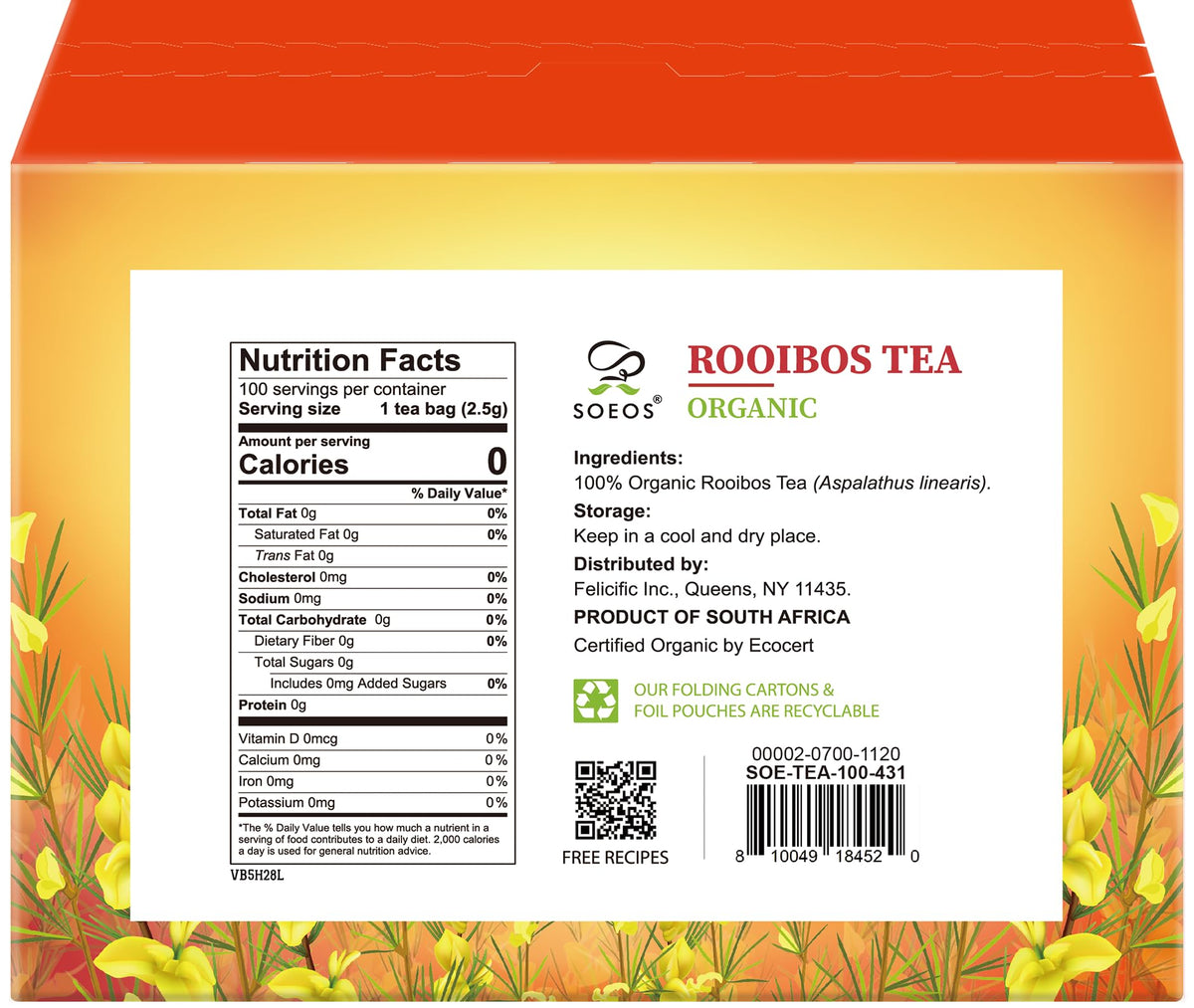 Soeos Rooibos tea closeup during brewing, inviting a sip