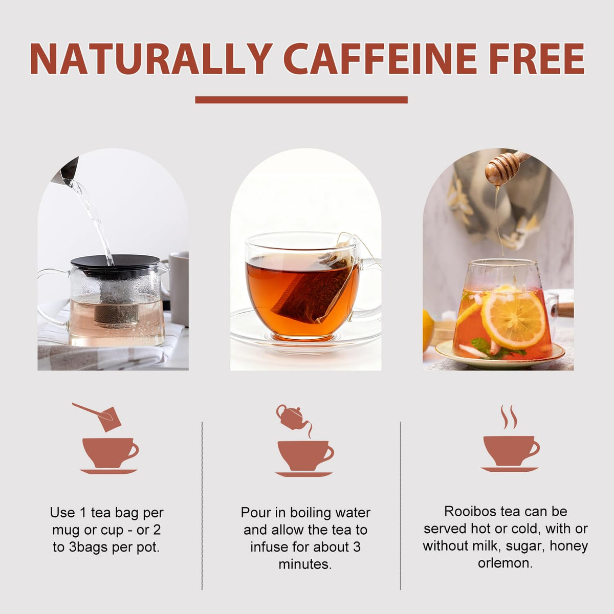 Soeos Rooibos blends invite experimentation with fruits, vanilla, or spice.