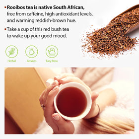 Soeos Rooibos packaging box showcasing the product