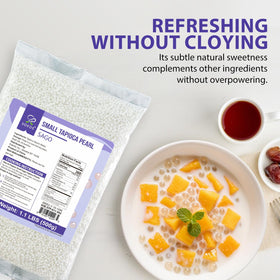 Soeos Sago Pearls quick-cook steps, ready in minutes.