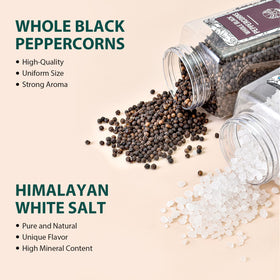 Soeos salt and pepper grinder set ready to use straight from the box