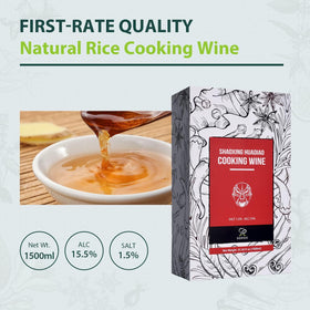 Soeos Shaoxing wine bottle label shows premium Hua Diao quality.