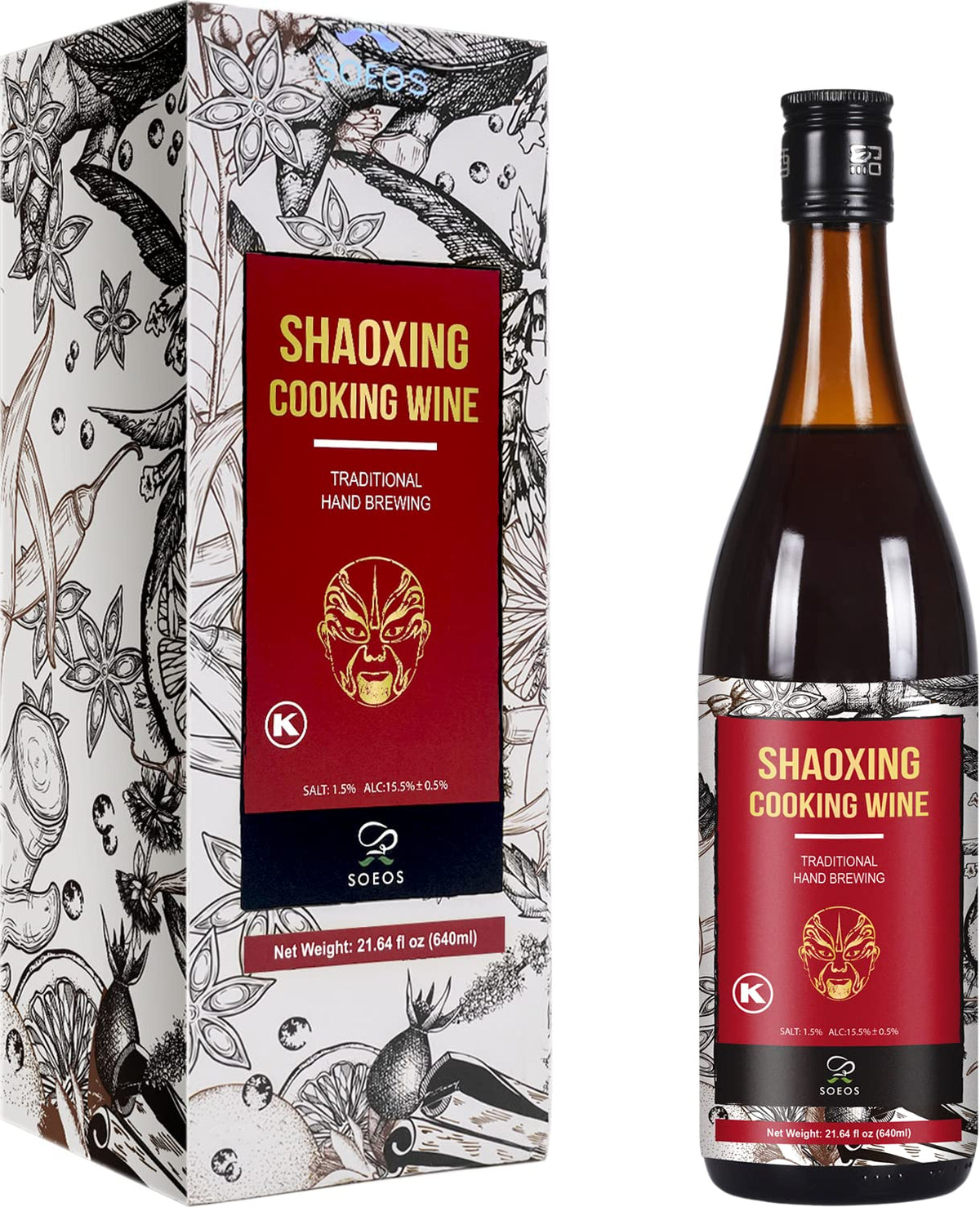 Soeos Shaoxing wine in marinade deepens umami in meats.