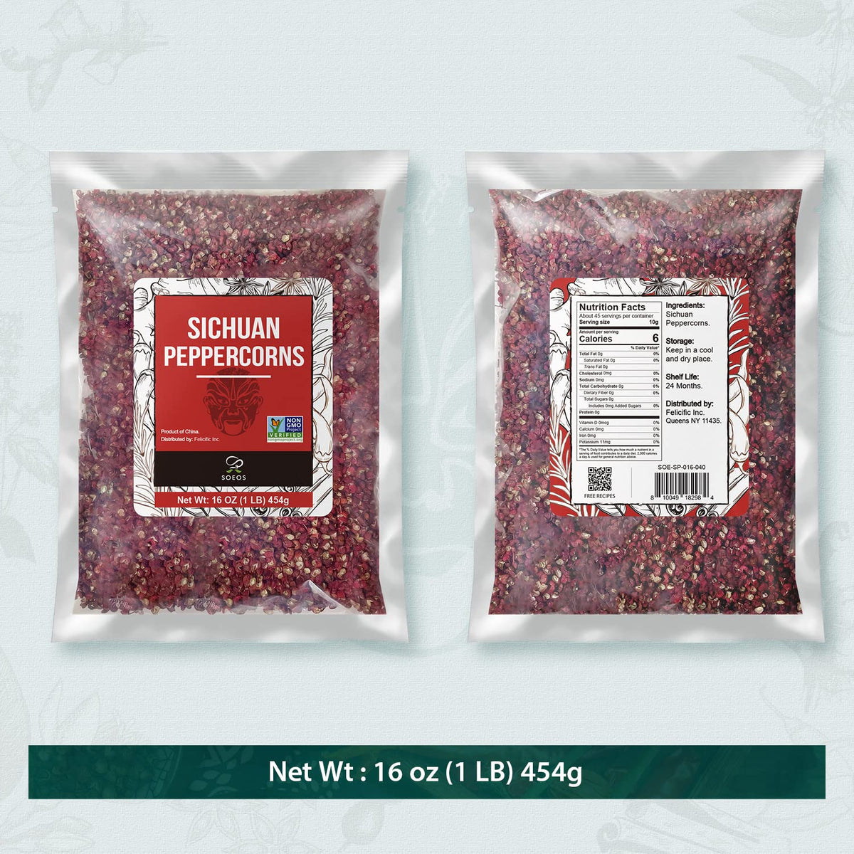 Soeos Sichuan peppercorns kitchen scene with spice cabinet