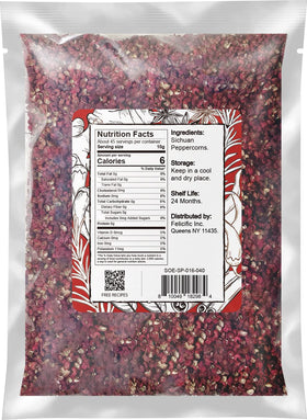 Toasted Soeos Sichuan peppercorns seeds close-up with fragrant aroma