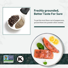 Soeos black peppercorns boost soups and stews with warmth