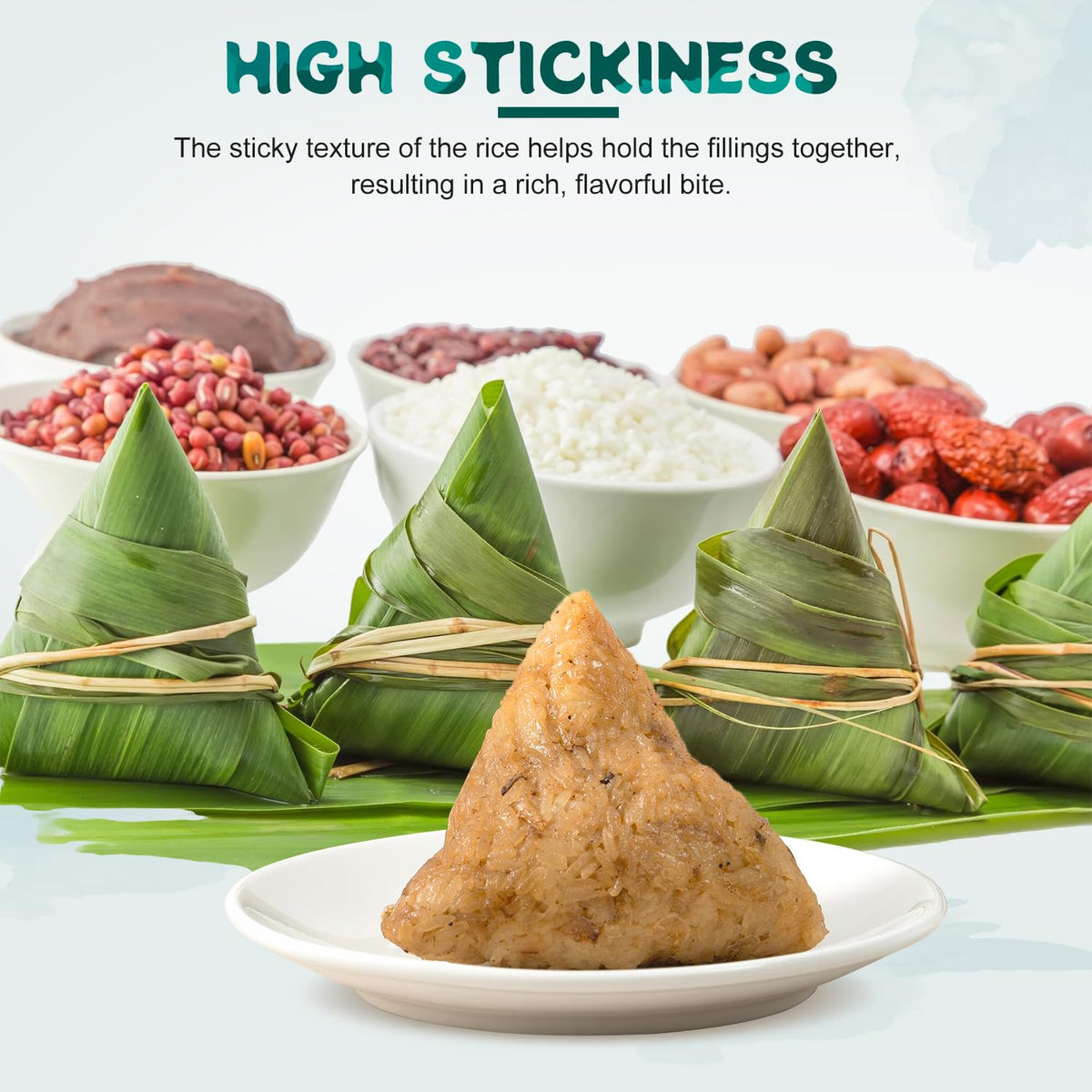 Soeos Sweet Sticky Rice for dishes, a versatile base for savory and sweet meals.