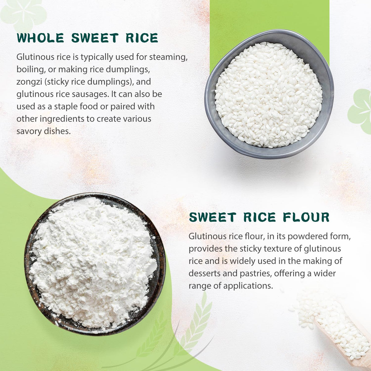 Soeos Sweet Sticky Rice fiber-rich base for nourishing meals.