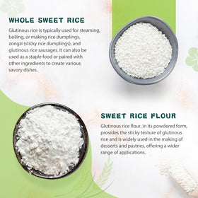 Soeos Sweet Sticky Rice fiber-rich base for nourishing meals.