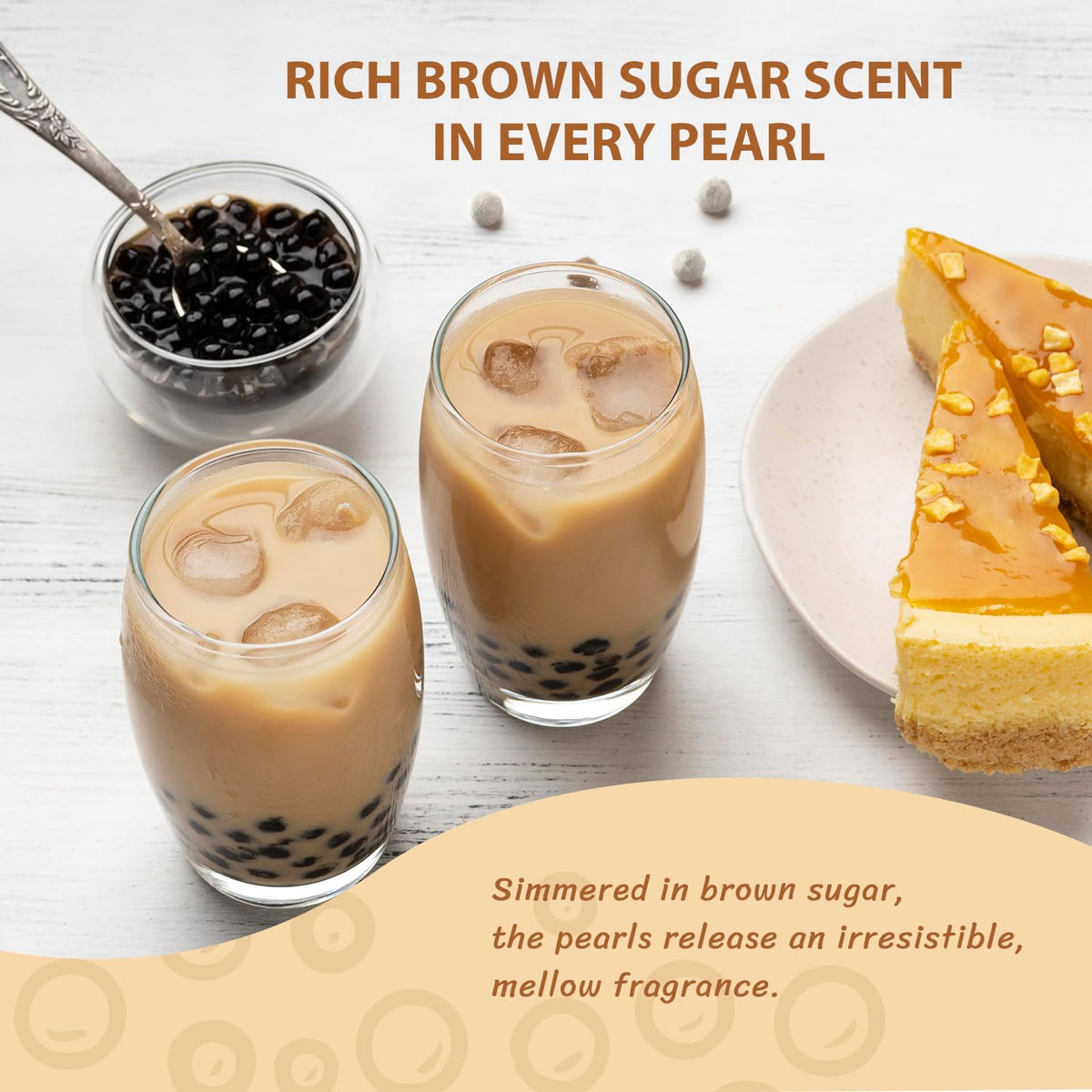 Soeos home and shop use: versatile pearls for beverages and desserts.
