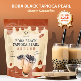 Soeos smoothie topping: chewy boba elevates shakes and blends.