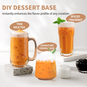 Soeos Thai Tea Powder packaging highlights freshness and shelf stability