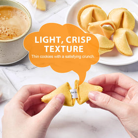 Soeos vanilla flavor fortune cookies with fortunes inside for fun