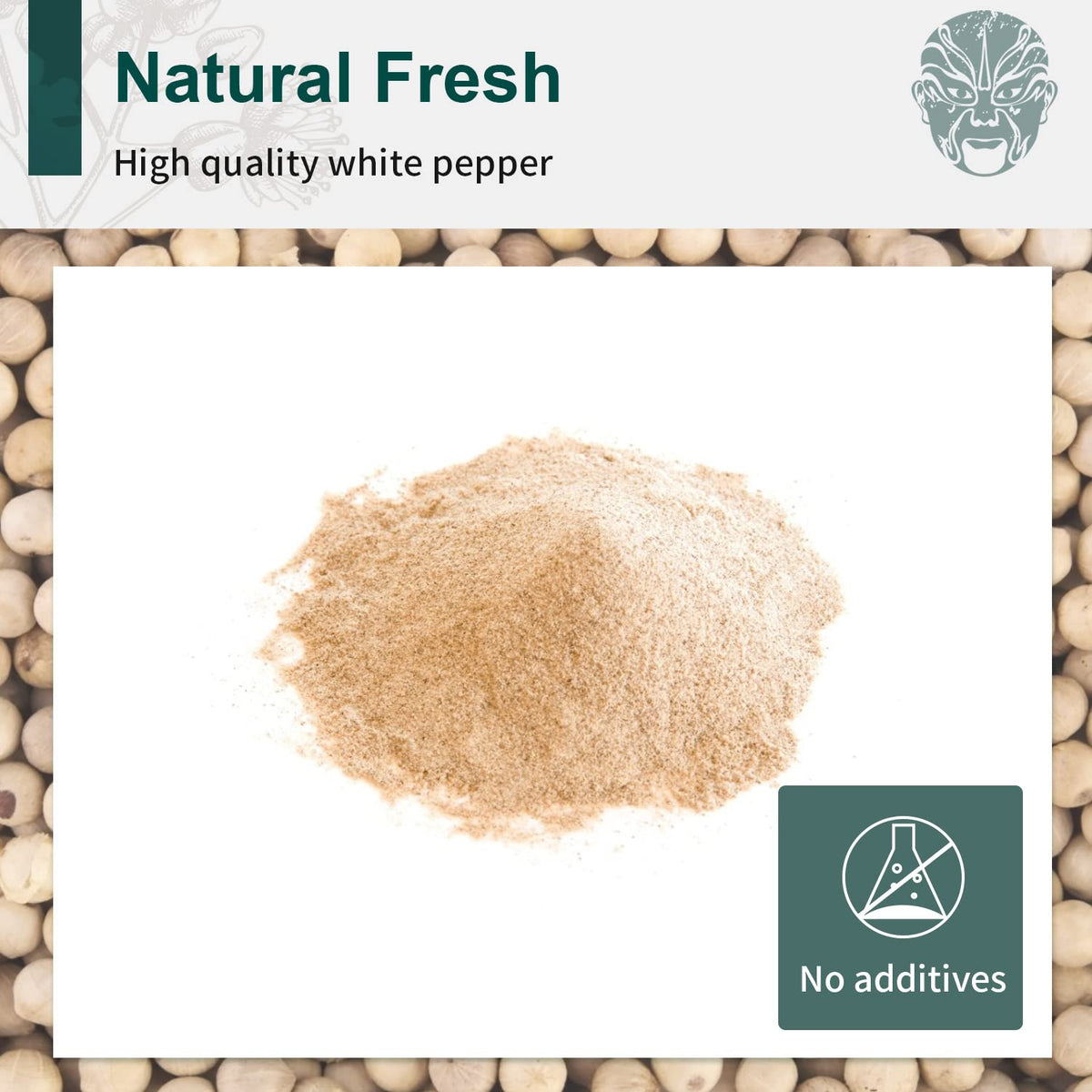 Soeos white peppercorns after natural processing delivering delicate aroma