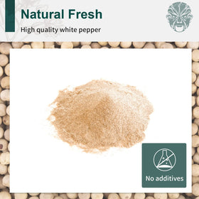 Soeos white peppercorns after natural processing delivering delicate aroma