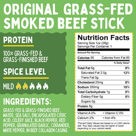 Sogo Snacks Non-GMO beef sticks packaging showing additive-free promise