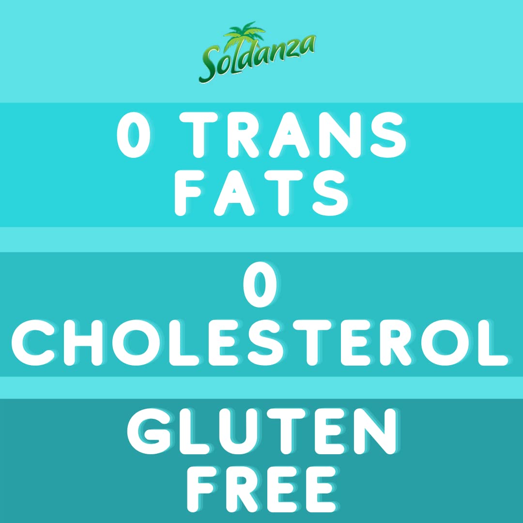 Soldanza Plantain Chips ingredients closeup, gluten-free and free from artificial colors.