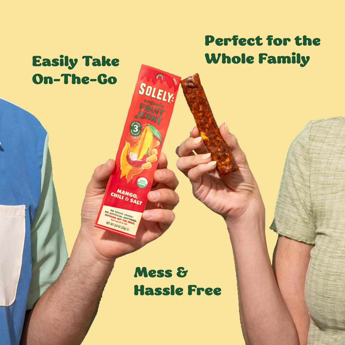 SOLELY Family Farms initiative supports organic sourcing and sustainable farming.