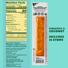 SOLELY ingredient transparency with two-ingredient list promoting simple snack choices.