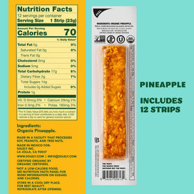 SOLELY pineapple jerky in a lunchbox offers a wholesome mid-day boost.