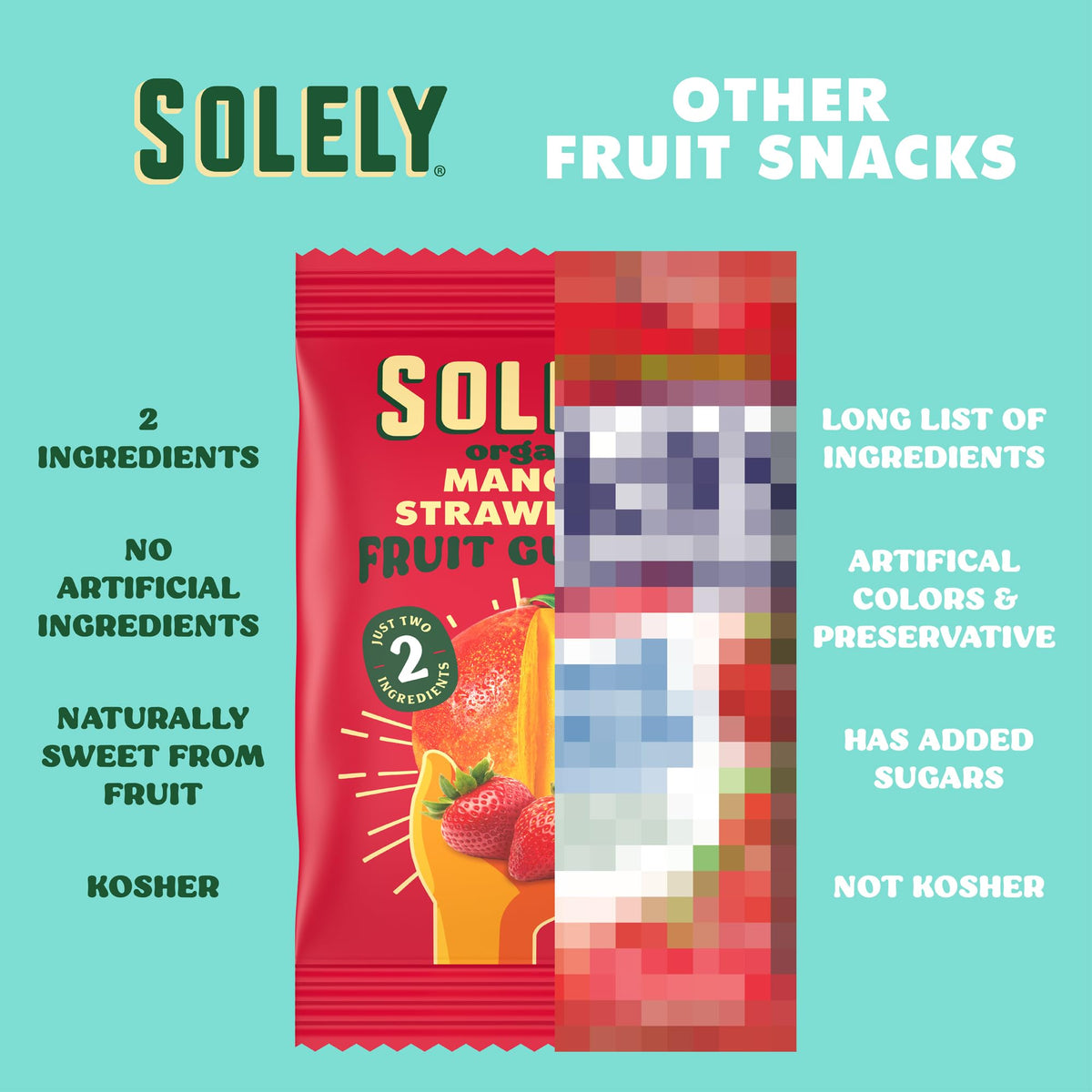 SOLELY Vegan snacks for kids and adults on the move