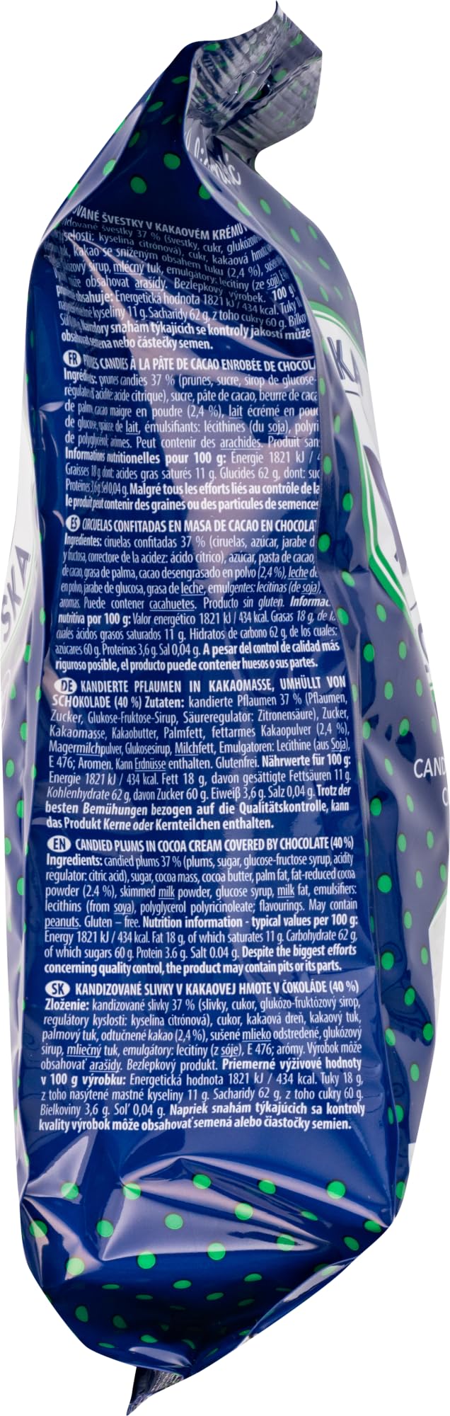 Solidarnosc Sliwka Naleczowska dark chocolate coating adds depth, perfect for gifting