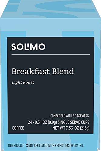 Solimo 8oz brew size; ideal for a balanced morning cup.