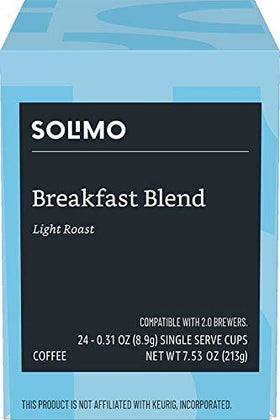 Solimo 8oz brew size; ideal for a balanced morning cup.