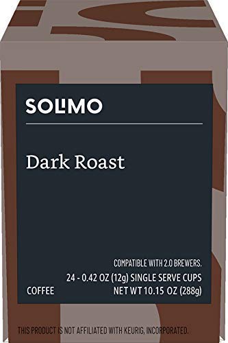 Solimo blend from Latin America, Africa, and Indonesia delivers full-bodied flavor.