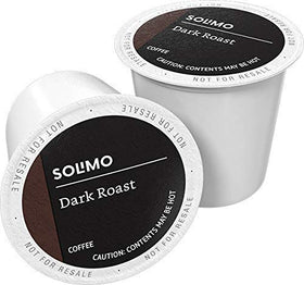 Solimo dark roast coffee pods deliver bold flavor in a convenient 24-count box.