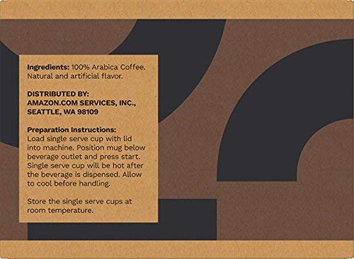 Solimo hazelnut coffee pods compatible with 1.0/2.0 Keurig brewers for easy brewing.