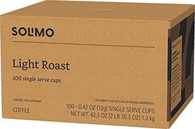 Morning light cup brewed with Solimo pods highlighting smooth finish