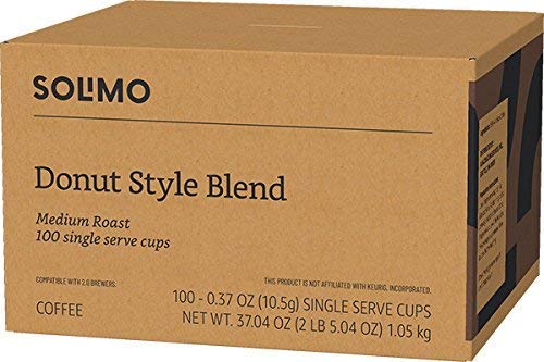 Solimo coffee pods compatible with Keurig 1.0 and 2.0 brewers