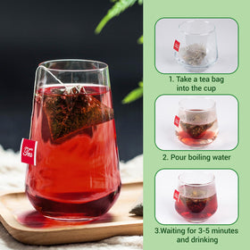 Steam rising from a Solisleaf Liver Detox Tea cup in a cozy setting