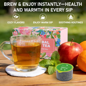 Solisleaf Chamomile Lavender tea box signals calming evening rituals.