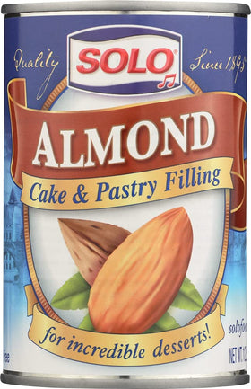 Solo Almond Filling can close-up shows smooth texture for baking
