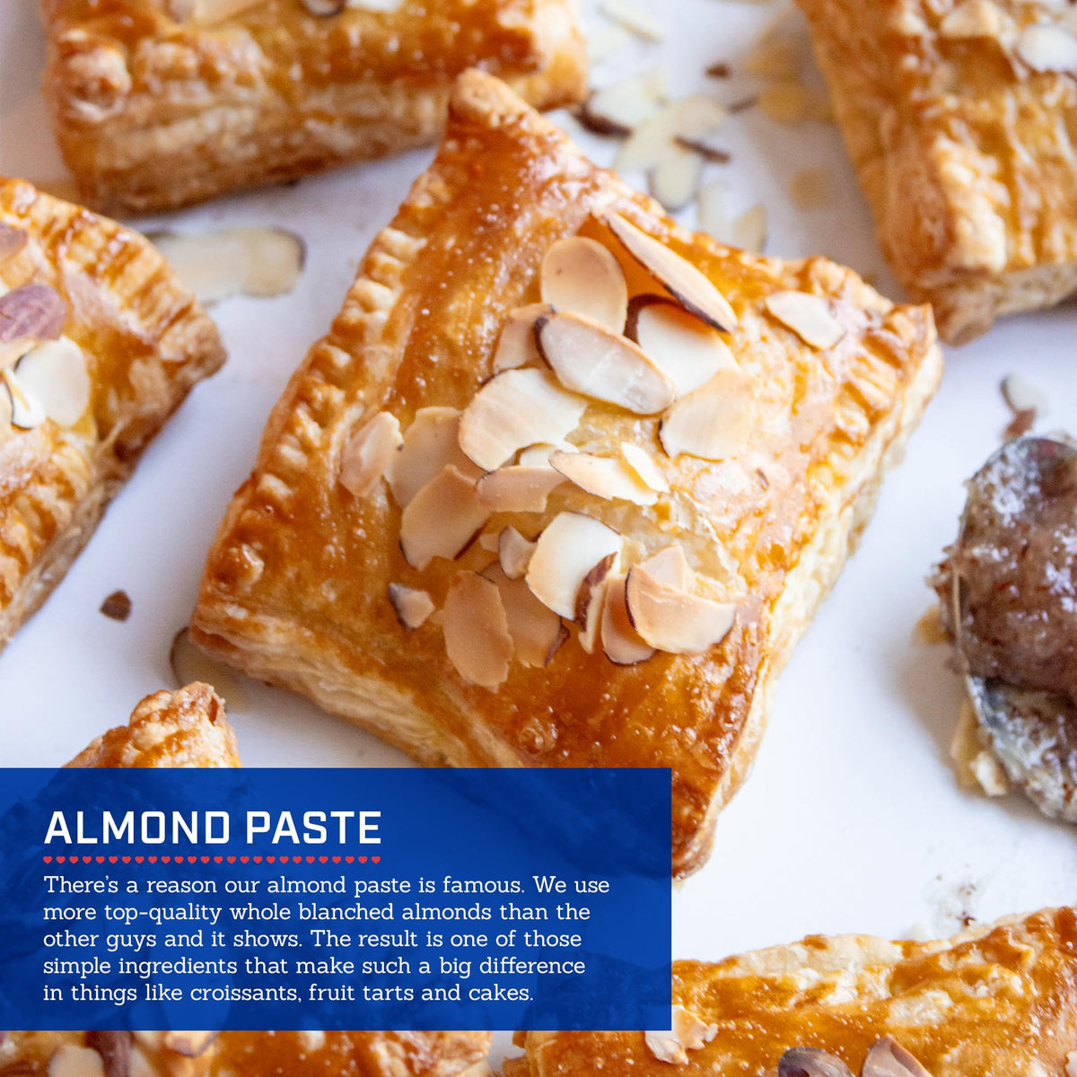 SOLO almond paste crumbly texture close-up shows rich almond flavor for fillings