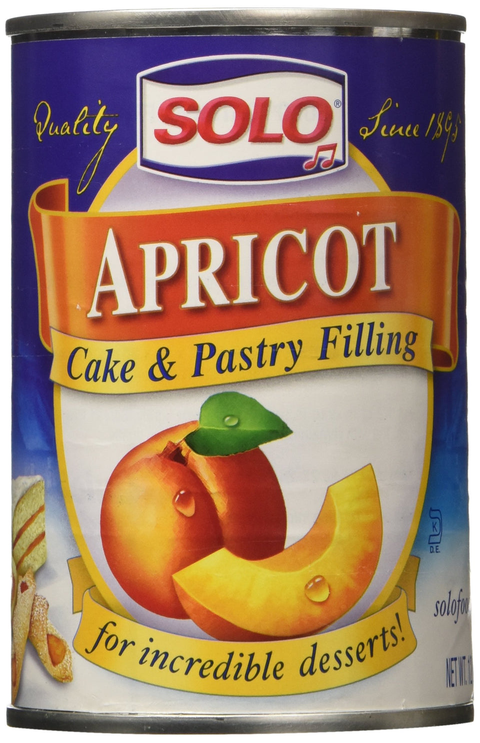 Solo Apricot Filling bottle ready for quick desserts and easy layer cakes.