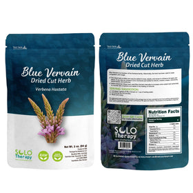 Solo Therapy Blue Vervain herb, cut and sifted, ideal for tea ritual and brewing.