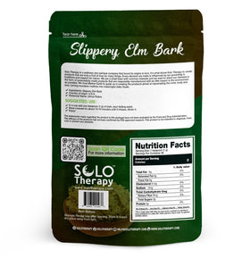 Solo Therapy slippery elm tea cut and sifted bag for convenient brewing