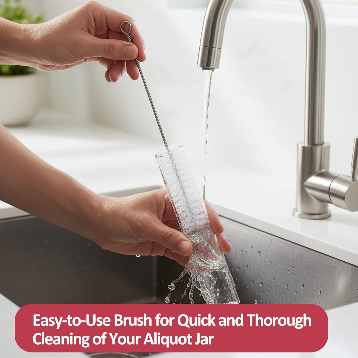 Solrify cleaning brush makes post-use cleanup effortless.