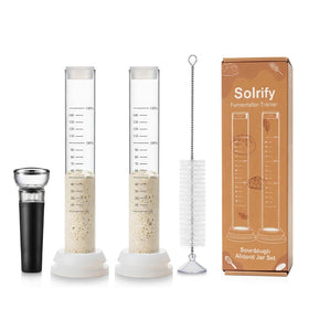 Solrify Sourdough Aliquot Jar Set with scale for precise dough rise tracking