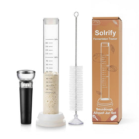 Solrify Sourdough Aliquot Jar setup enables precise fermentation tracking.