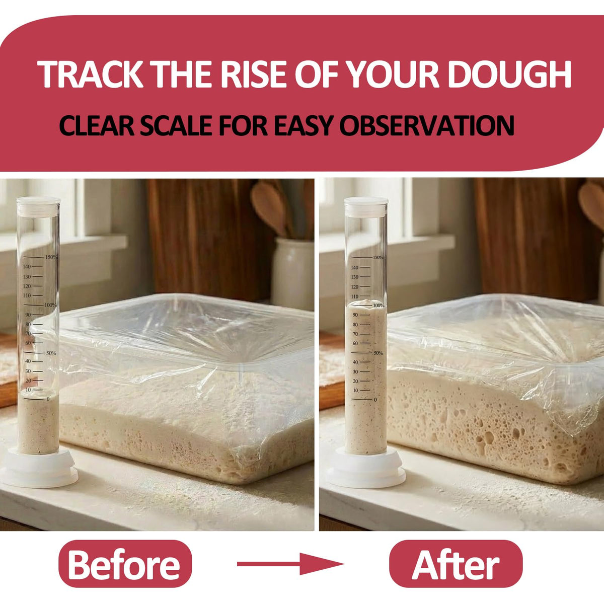 Solrify aliquot jar used for small dough sampling to monitor fermentation
