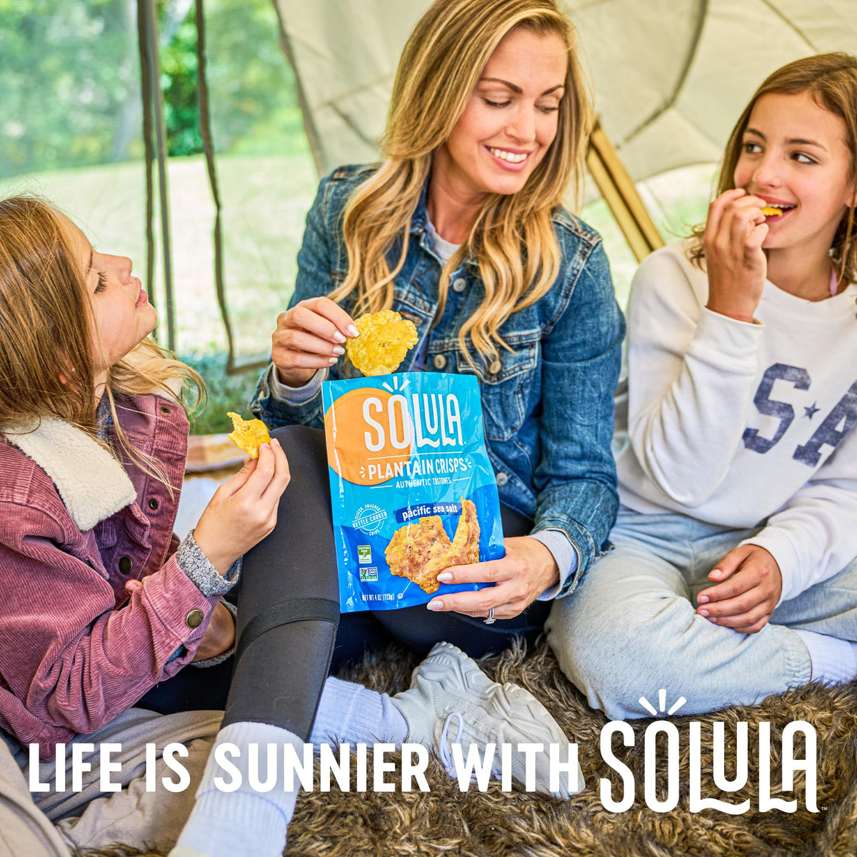 Solula plantain crisps gluten-free vegan snack, portable and paleo-friendly.