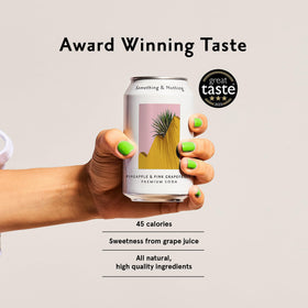 Something and Nothing 12-pack display emphasizes convenient single-serve cans.
