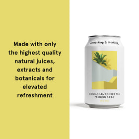 Something & Nothing full-flavoured sparkling water with bold bubbles for premium mixers.
